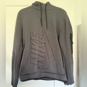 Nike Men's Logo Charcoal Hoodie